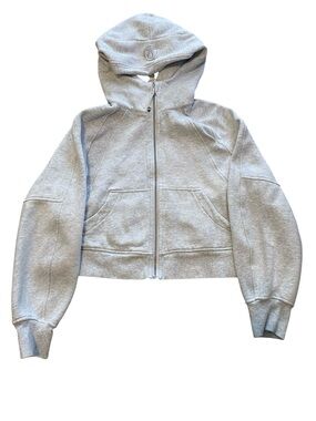 Lululemon Athletica  Light Gray Full Zip Hoodie Jacket Size XS/S